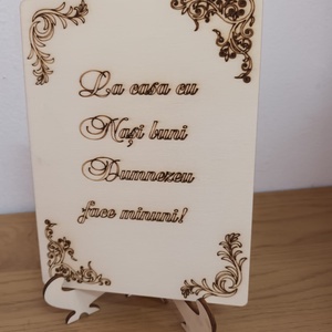 Placheta pt nași  - accesorii nuntă - amintiri și cadouri de nuntă - cadouri de bun venit nuntă - Artynos.ro