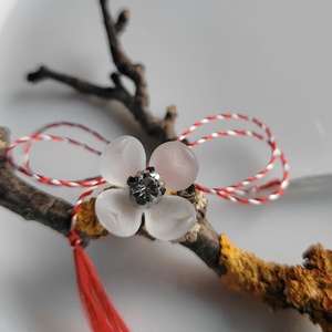 Broșă/Pin/Mărțișor floare cu Swarovski Crystal  - bijuterii - mărțișor - Artynos.ro