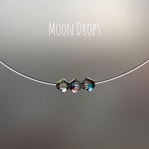 Colier/Choker transparent cu argint 92.5 și Swarovski Elements - Artynos.ro