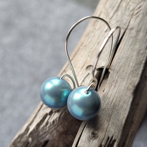 Cercei lungi din argint 92.5 și perle Precioasa FLOATING  - accesorii nuntă - bijuterii mireasă - cercei mireasă - Artynos.ro