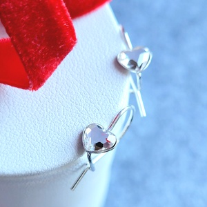 Cercei argint 92.5 și Swarovski Elements IT'S LOVE  - Artynos.ro