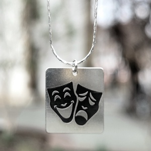Colier din argint 92.5 AU THÉÂTRE CE SOIR  - bijuterii - coliere - coliere cu pandantive - Artynos.ro