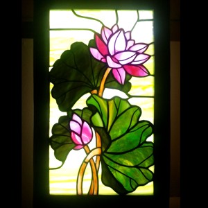 Indian lotus luminat tiffany arta de perete, , , ARTYNOS