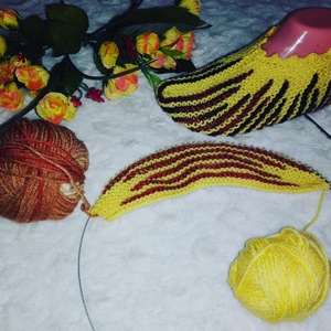 Botosei tricotati, Imbracaminte si moda, Pantofi, papuci, sosete, Incalzitor picioare, Impletitura, ARTYNOS