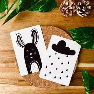 Set 30 carduri contrastante colorate, Jucarii si echipamente pentru copii, Cadouri baby shower, Arta de hartie, ARTYNOS