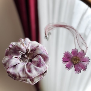 Elastic de par din matase vopsita vegetal, Imbracaminte si moda, Accesorii par, Elastic de par, Vopsirea matasei, Cusatura, ARTYNOS