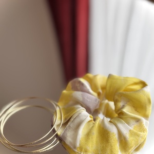 Elastic de par din matase vopsita vegetal, Imbracaminte si moda, Accesorii par, Elastic de par, Vopsirea matasei, Cusatura, ARTYNOS