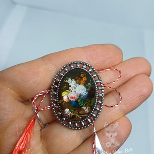 Martisor oval, tip brosa, Bijuterii, Martisor, Cusatura, ARTYNOS