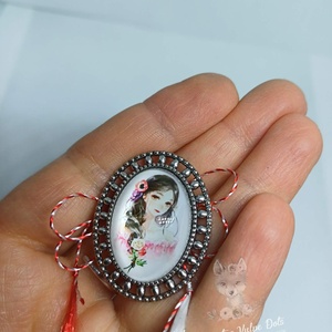 Martisor oval, tip brosa, Bijuterii, Martisor, Cusatura, ARTYNOS