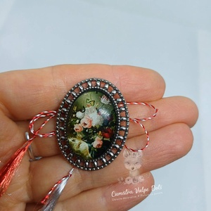 Martisor oval, tip brosa, Bijuterii, Martisor, Cusatura, ARTYNOS