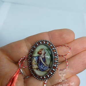 Martisor oval, tip brosa, Bijuterii, Martisor, Cusatura, ARTYNOS