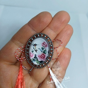 Martisor oval, tip brosa, Bijuterii, Martisor, Cusatura, ARTYNOS