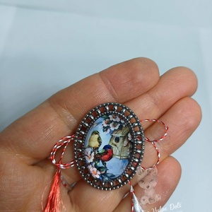 Martisor oval, tip brosa, Bijuterii, Martisor, Cusatura, ARTYNOS