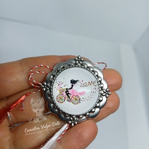 Martisor rotund, tip brosa, Bijuterii, Martisor, Cusatura, ARTYNOS