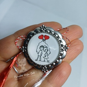 Martisor rotund, tip brosa, Bijuterii, Martisor, Cusatura, ARTYNOS