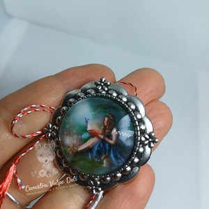 Martisor rotund, tip brosa, Bijuterii, Martisor, Cusatura, ARTYNOS