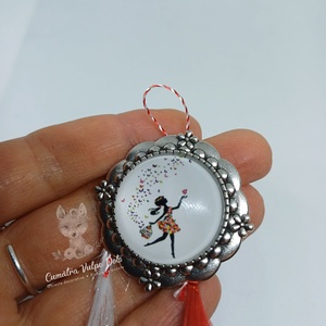 Martisor rotund, tip brosa, Bijuterii, Martisor, Cusatura, ARTYNOS