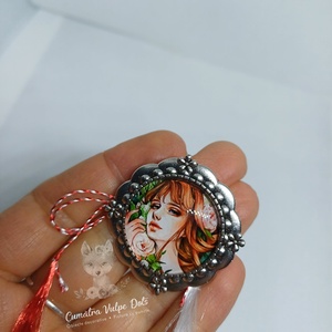 Martisor rotund, tip brosa, Bijuterii, Martisor, Cusatura, ARTYNOS