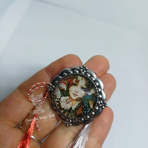 Martisor rotund, tip brosa, Bijuterii, Martisor, Cusatura, ARTYNOS