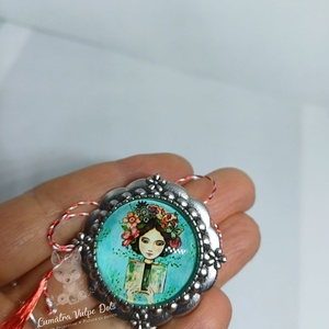 Martisor rotund, tip brosa, Bijuterii, Martisor, Cusatura, ARTYNOS