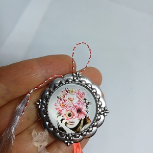 Martisor rotund, tip brosa, Bijuterii, Martisor, Cusatura, ARTYNOS