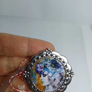 Martisor rotund, tip brosa, Bijuterii, Martisor, Cusatura, ARTYNOS