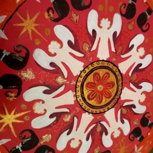 Mandala cu pisici și îngeri -  - Artynos.ro