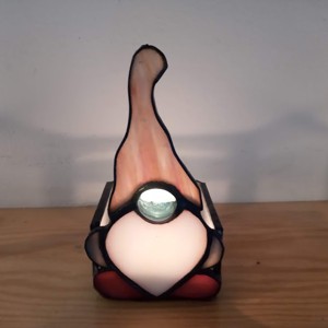 Suport de lumânare Tiffany Elf - accesorii de crăciun - decorațiuni de crăciun de casă - spiriduși de crăciun, figurine - Artynos.ro