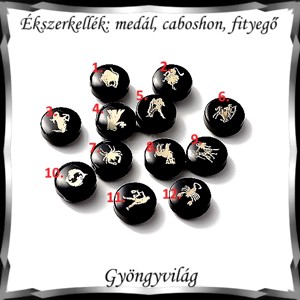 Accesorii pentru bijuterii: pandantiv, caboshon, dangle BMCF-2-43 1 buc/pachet 12 tipuri de horoscop -  - Artynos.ro