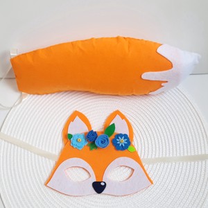 Vulpe portocalie cu coada costum de carnaval, , , ARTYNOS