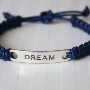 Bratara macramé impletita - Dark Blue Dream, Bijuterii, Bratari, Bratari impletite, , ARTYNOS