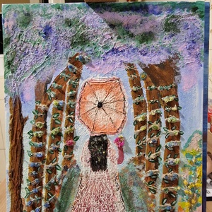 Romantism incurabil de primavara, Casă & Stil de viață, Accesorii pentru decorat casa, Picturi murale, Tablouri/picturi pe pânză, Obiecte pictate, Pictură, ARTYNOS