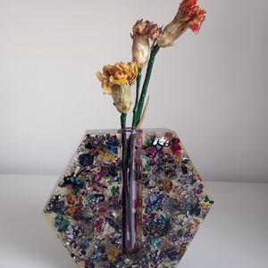 Vază vitraliu  - casă & stil de viață - decorațiuni de casă - accesorii florale - vaze - Artynos.ro