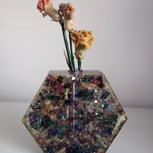 Vaza vitraliu , Casa & Stil de viata, Decoratiuni de casa, Accesorii florale, Vaze, Altele, ARTYNOS