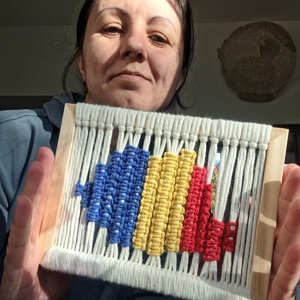 Harta Romaniei macrame  - Artynos.ro