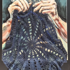 Terapie , Arte vizuale si accesorii , Picturi, Pictura acrilica, Pictura, Tabloul "Terapie" este o lucrare conceptuala in care am imbinat pictura reinterpretata a imaginii b..., ARTYNOS
