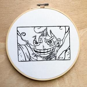Gherghef decorativ cu Luffy din One piece - Artynos.ro