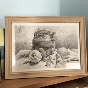 Desen in creion - ulcior cu mar si para, Arte vizuale si accesorii , Grafica, ilustratie, Desen in creion, Fotografie, grafica, desen, ilustratie, ARTYNOS