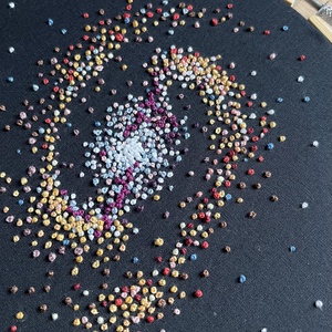 Gherghef brodat cu galaxie - casă & stil de viață - decorațiuni de casă - decorațiuni de pereți - decorațiuni suspendate - Artynos.ro