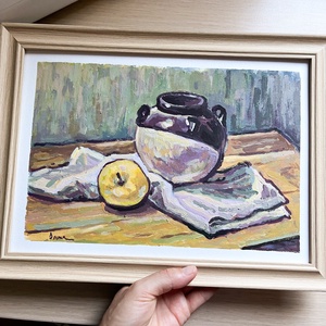 Natură statică, pictură inrămată - arte vizuale și accesorii  - picturi - pictură acrilică - Artynos.ro