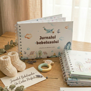 Jurnalul bebelusului- agenda cu amintirile bebelusului din primul an de viata, 78 de pagini, Casa & Stil de viata, Produse de papetarie, Albume foto, Fotografie, grafica, desen, ilustratie, Legatorie de carti, Primele clipe alaturi de bebelus sunt unice si trec mult prea repede. Acest jurnal te ajuta sa le p..., ARTYNOS