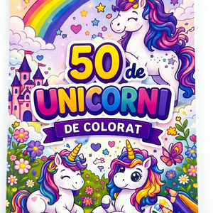 Carte de colorat unicorni - Artynos.ro