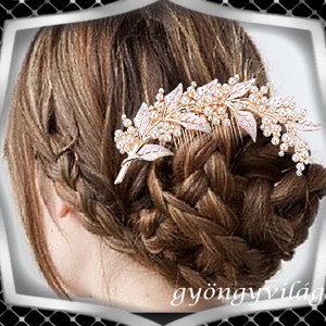 Bijuterii, ornamente de păr, catarame de păr: nuntă, mireasă, ornament de păr casual ES-H-FÉ52a - accesorii nuntă - ornamente de păr de nuntă - ornamente de păr mireasă - Artynos.ro