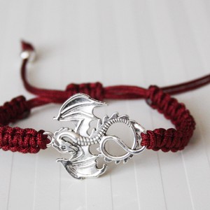 Bratara Makramé - Dragon burgundy, , , ARTYNOS