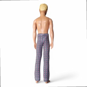 Pantaloni Ken cu croi drept și model în carouri mici (f004pk) � haine pentru păpuși de băieți de tip Barbie! (f004pk) -  - Artynos.ro