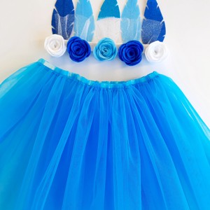 Fata indiana albastra cu fusta de tul costum de carnaval pentru fete, Imbracaminte si moda, Costume si masti de carnaval, Costume, Cusatura, ARTYNOS
