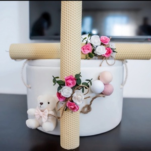 Set lumanari cununie, din ceara naturala de albine, Accesorii nunta, Materiale decor pentru nunta, Lumanari de nunta si suport lumanari, Lumanare si fabricarea lumanarilor, ARTYNOS