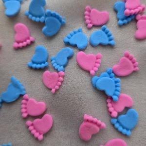Accesorii tălpi bebe, decor botez/ Gender Reveal/ Baby Shower - jucării și echipamente pentru copii - daruri de botez - Artynos.ro