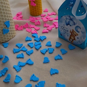 Accesorii tălpi bebe, decor botez/ Gender Reveal/ Baby Shower - jucării și echipamente pentru copii - daruri de botez - Artynos.ro