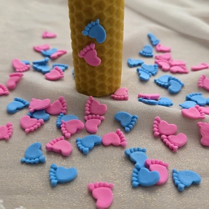 Accesorii talpi bebe, decor botez/ Gender Reveal/ Baby Shower - Artynos.ro